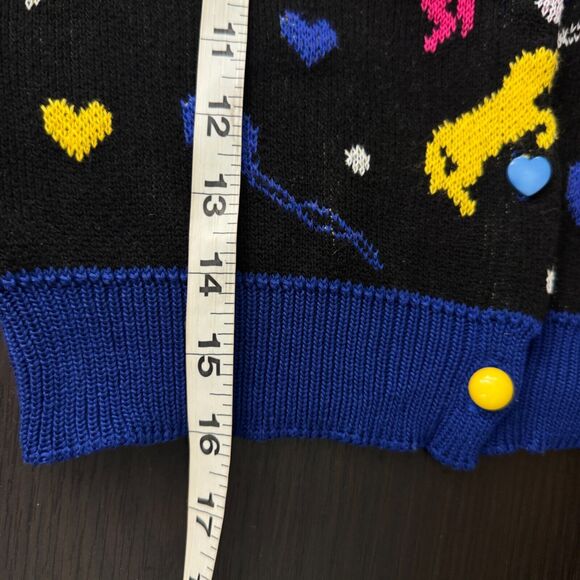 Elhoffer Cardigan Womens Medium Luna Looney Witch Crop Sweater Costume Cosplay - Picture 9 of 10